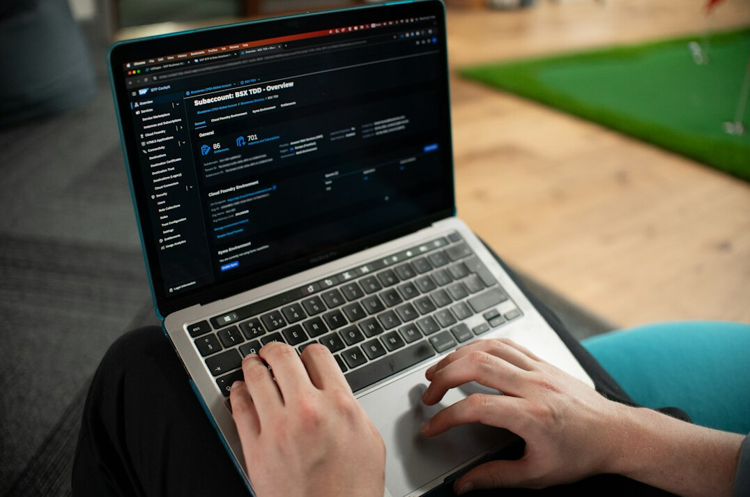 business software dashboard