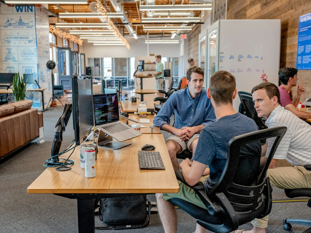corporate programmers collaborating